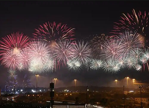 清河县焰火晚会